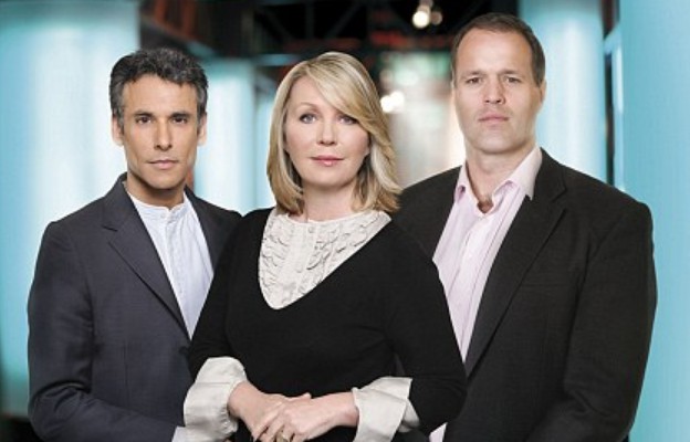 Matthew Amroliwala with his fellow co-anchor. career, professional life